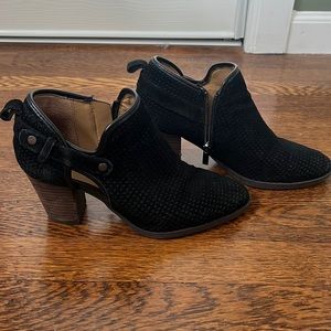 Franco Sarto Black Suede Heel